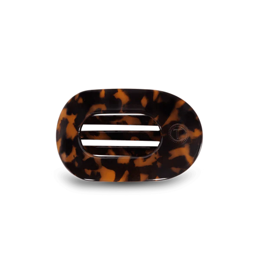 Round Flat Hair Clip | Small | Tortoise
