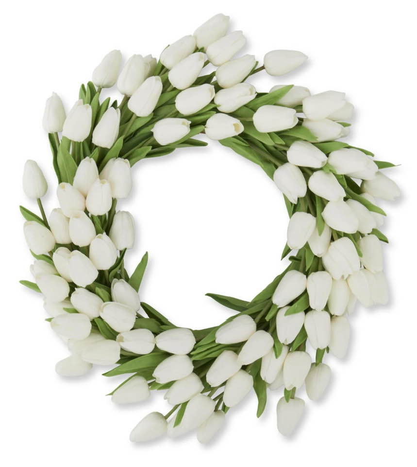 22" Real Touch Mini Tulip Wreaths